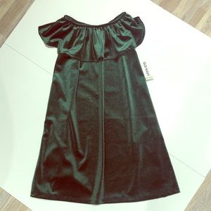 Girl’s Green Velvet Dress, 5t, NWT